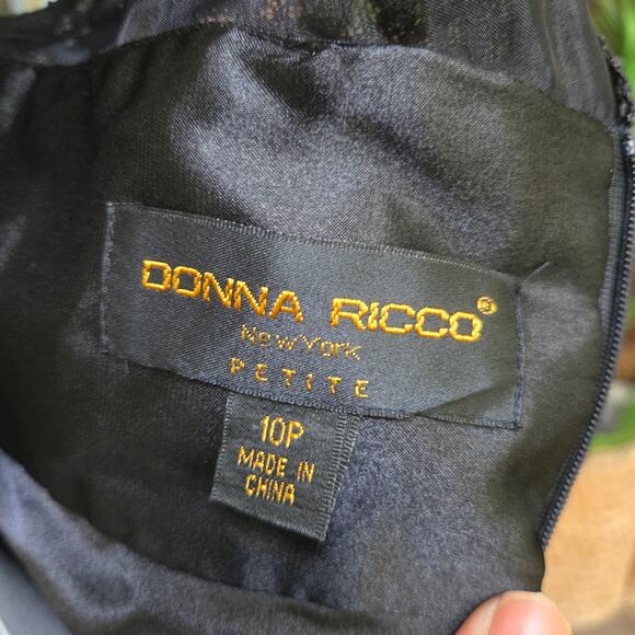 Donna Ricco Vtg Y2K Whimsigoth Fairy Grunge Sheer Silk Lace Babydoll Dress 10P - Picture 8 of 12